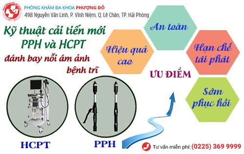 PPH, HCPT điều trị bệnh trĩ hiệu quả hiện nay