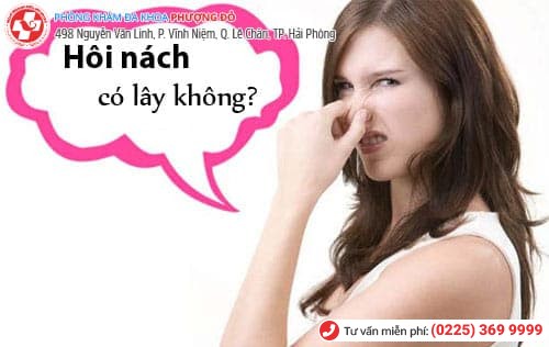 hôi nách có lây không